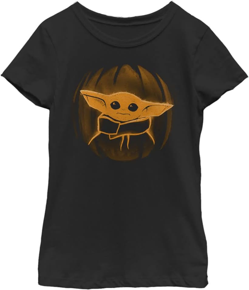 The Mandalorian Girl's Star Wars Halloween Grogu Jack-O'-Lantern Apparel | Trending 2025