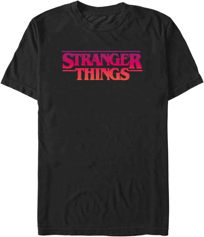 Stranger Things Men's Big & Tall Grunge St Logo Apparel | Aesthetic Streetwear
