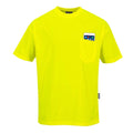 Portwest S578 Non ANSI Pocket Short Sleeve T-Shirt Yellow, 5X-Large T-Shirt | Premium Quality