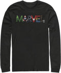 Marvel Classic Fan Letters Men's Tops Long Sleeve Tee Shirt T-Shirt | US Viral Style