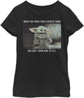 STAR WARS Kids Mandalorian Favorite Show Meme Girls Short Sleeve Tee Shirt T-Shirt | Trending 2025