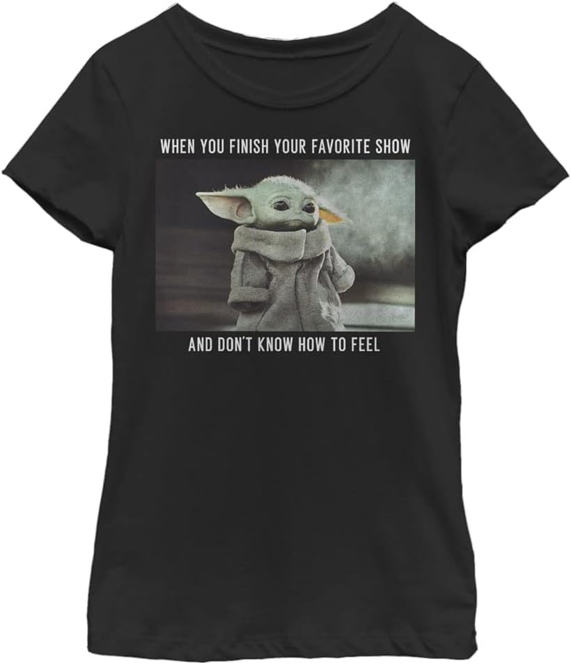 STAR WARS Kids Mandalorian Favorite Show Meme Girls Short Sleeve Tee Shirt T-Shirt | Trending 2025