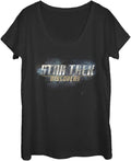 Fifth Sun Star Trek Discovery Logonebula Women's Short Sleeve Tee Shirt T-Shirt | Trending 2025