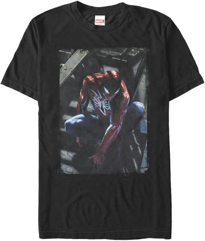 Marvel Big & Tall Classic Spider Staircase Men's Tops Short Sleeve Tee Shirt T-Shirt | Trending 2025