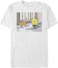 Nickelodeon Big & Tall Squarepants Spongebob Yoga Men's Tops Short Sleeve Tee Shirt T-Shirt | Aesthetic Streetwear