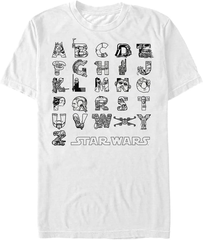 STAR WARS Men's Big & Tall Relaxed Fit Short-Sleeve T-Shirt with T Back T-Shirt | Premium Quality
