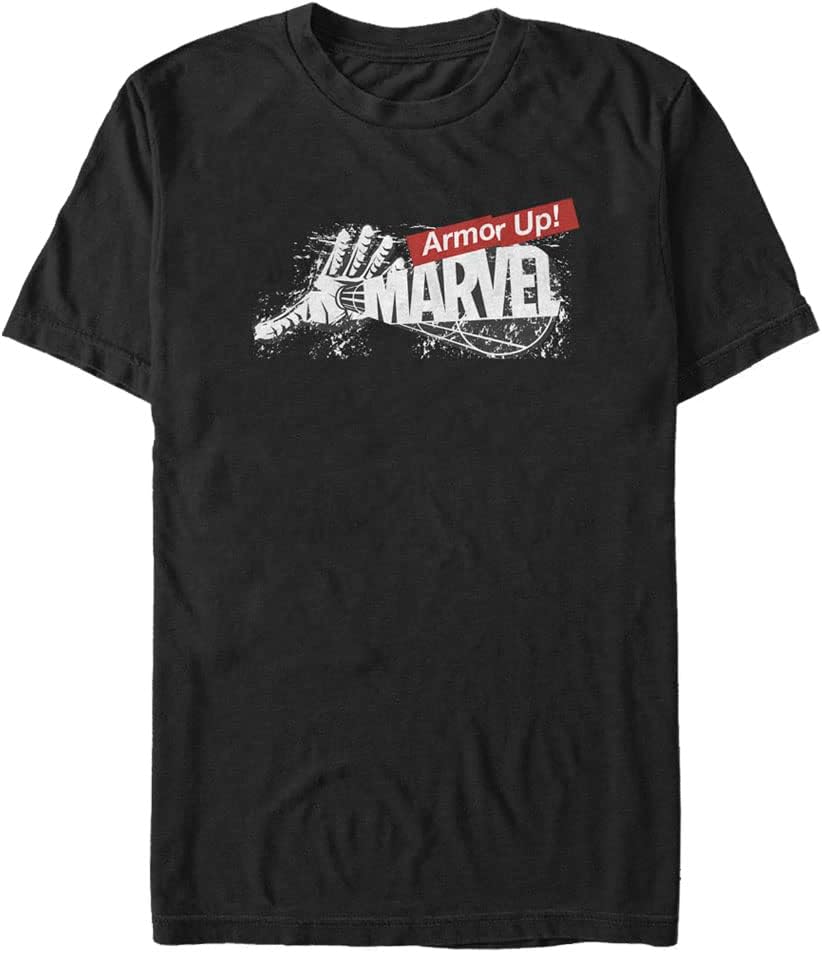 Marvel Big & Tall Classic Armor Up Men's Tops Short Sleeve Tee Shirt T-Shirt | Premium Quality
