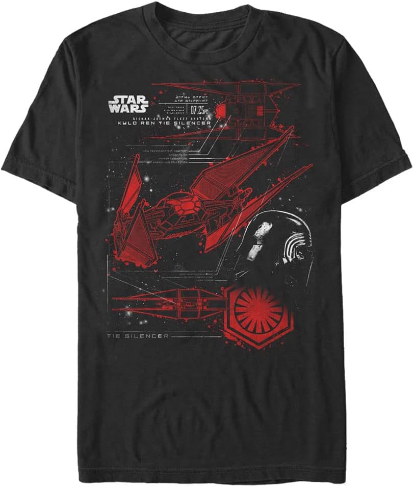 STAR WARS Last Jedi Tie Silencer Men's Tops Short Sleeve Tee Shirt T-Shirt | US Viral Style