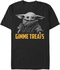 STAR WARS Mandalorian Photoreal Gimmie Treats Men's Tops Short Sleeve Tee Shirt T-Shirt | Premium Quality