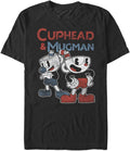 Fifth Sun Big & Tall Cuphead Two Cup Pair Men's Tops Short Sleeve Tee Shirt T-Shirt | Premium Quality