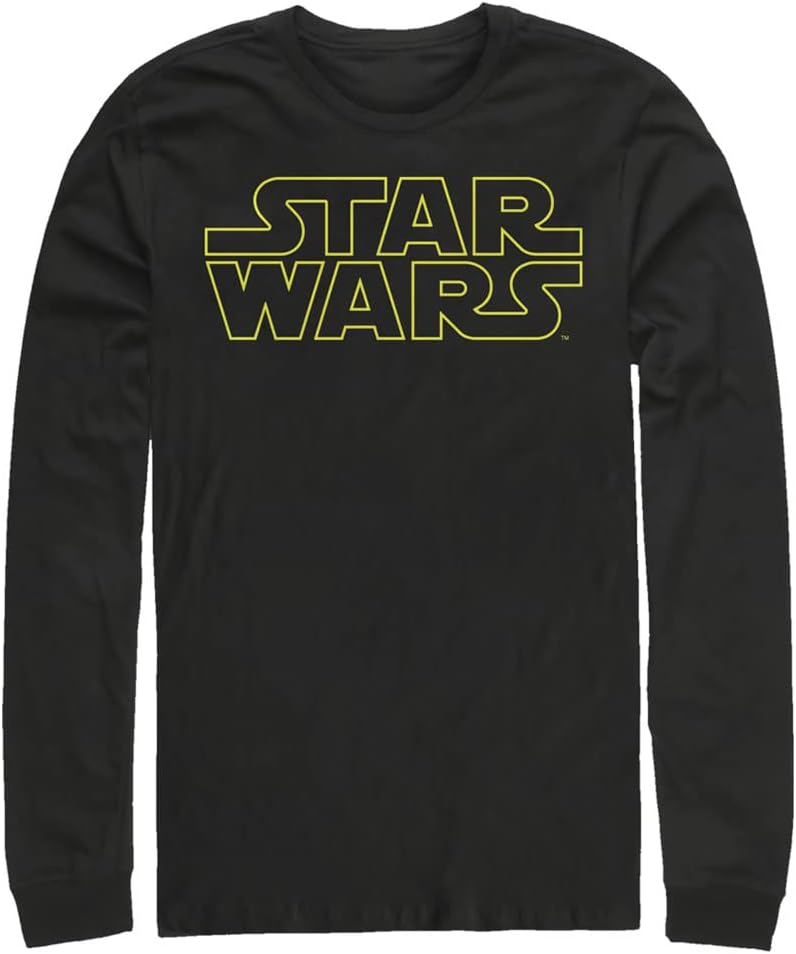 STAR WARS Big & Tall Men's Simplified Tops Long Sleeve Tee Shirt T-Shirt | Premium Quality