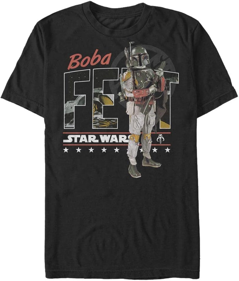 STAR WARS Player Fett Men's Tops Short Sleeve Tee Shirt T-Shirt | Aesthetic Streetwear