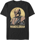 STAR WARS Mandalorian Mando Sunset Frame Men's Tops Short Sleeve Tee Shirt T-Shirt | Trending 2025