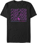 Disney Big & Tall Alice in Wonderland Curiouser Three Men's Tops Short Sleeve Tee Shirt T-Shirt | US Viral Style