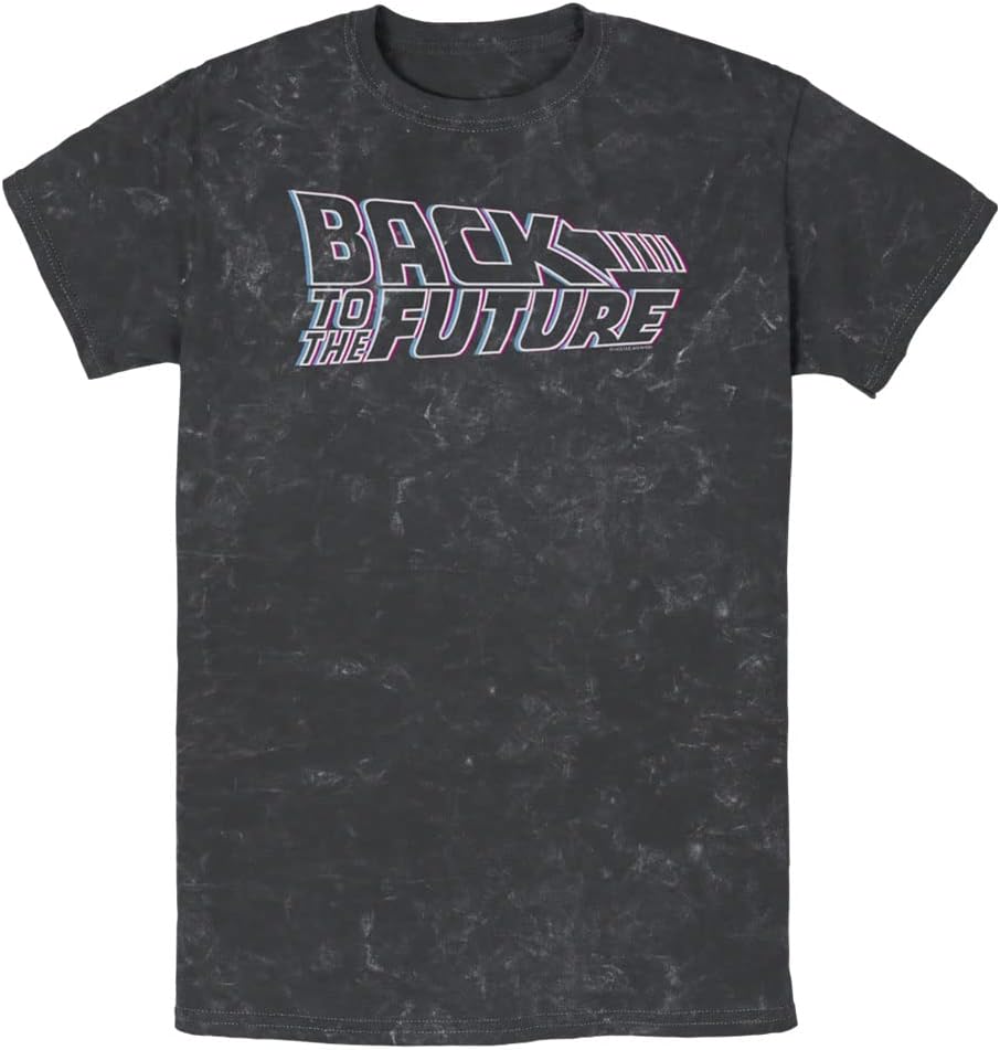 Back To The Future 3dcolor Logo Young Men's Short Sleeve Tee Shirt T-Shirt | US Viral Style