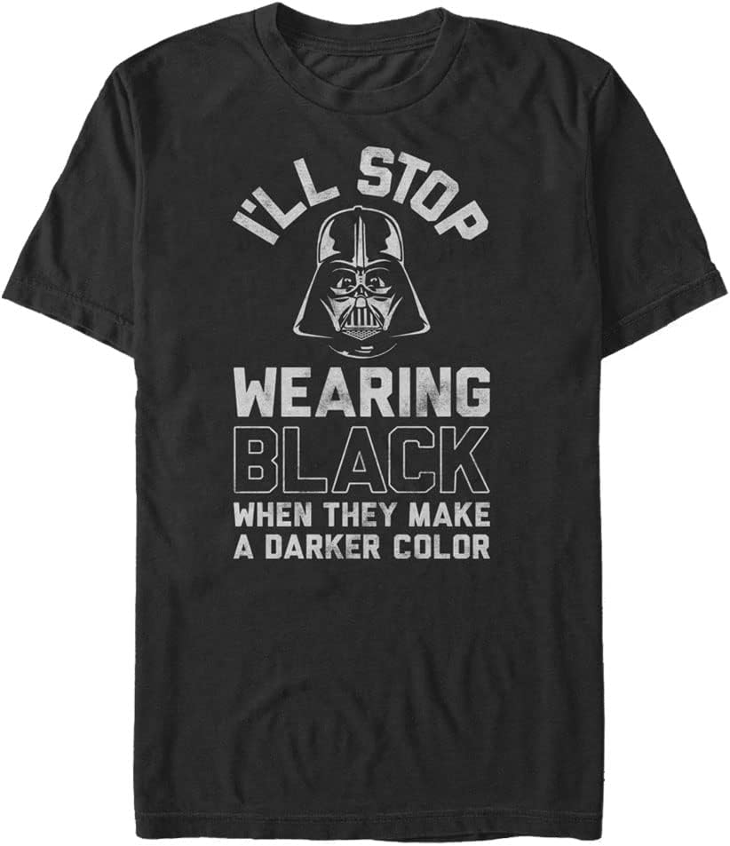 STAR WARS Back in Black Men's Tops Short Sleeve Tee Shirt T-Shirt | US Viral Style