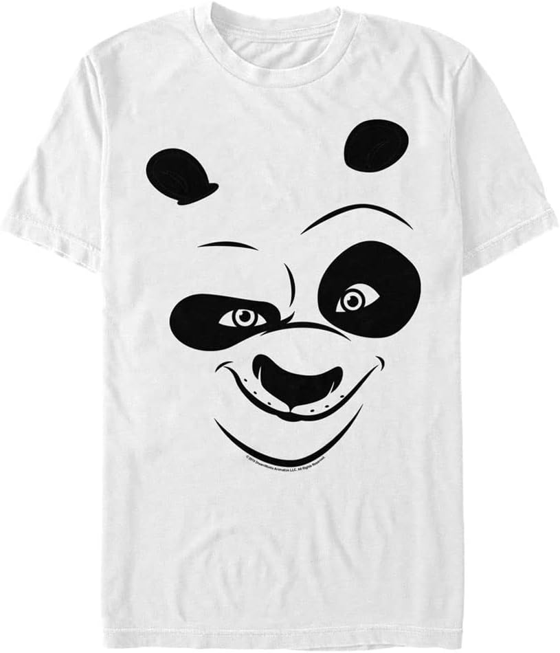 Fifth Sun Big & Tall Kung Fu Panda Po Face Men's Tops Short Sleeve Tee Shirt T-Shirt | Best Seller