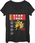 Fifth Sun Original Series Star Trek Comic Women's Short Sleeve Tee Shirt T-Shirt | Best Seller