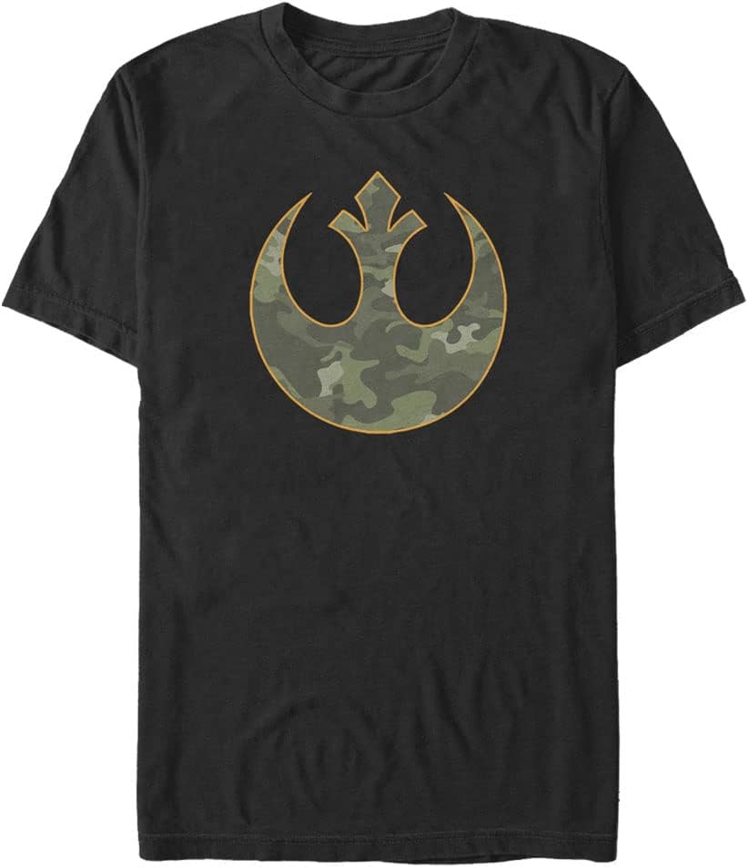 STAR WARS Camo Rebellion Men's Tops Short Sleeve Tee Shirt T-Shirt | Trending 2025
