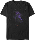 Marvel Big & Tall Classic Panther Shapes Men's Tops Short Sleeve Tee Shirt T-Shirt | Aesthetic Streetwear