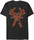 Samurai Jack Men's Big JAKU Silhouette comp T-Shirt, Black, Large Tall T-Shirt | US Viral Style