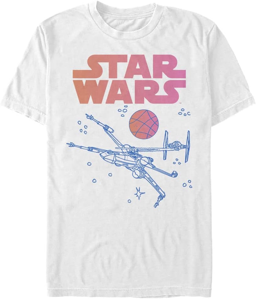 STAR WARS Big & Tall X Wing Men's Tops Short Sleeve Tee Shirt T-Shirt | Premium Quality