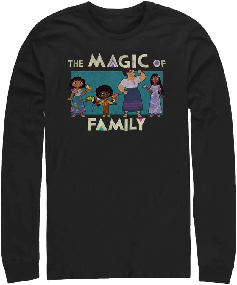 Disney Big & Tall Encanto Family Men's Tops Long Sleeve Tee Shirt T-Shirt | Aesthetic Streetwear