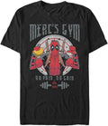 Marvel Classic Deadpools Gym Men's Tops Short Sleeve Tee Shirt T-Shirt | Aesthetic Streetwear