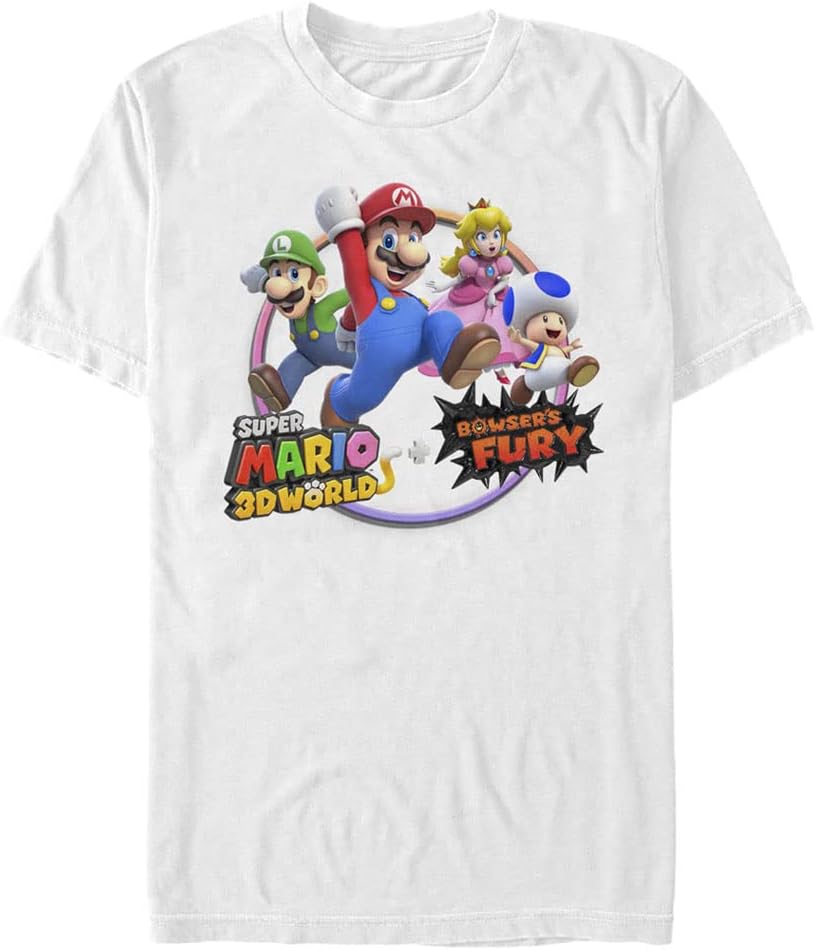 Nintendo Men's Rainbow Circle Apparel | Trending 2025