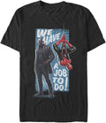 Marvel Big & Tall Job to Do Men's Tops Short Sleeve Tee Shirt, Black, 3X-Large T-Shirt | Premium Quality
