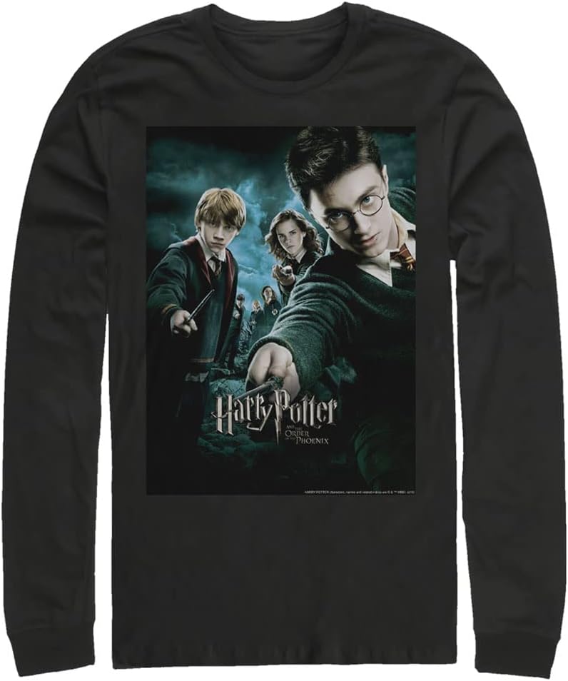 Harry Potter Wands Drawn Men's Tops Long Sleeve Tee Shirt T-Shirt | US Viral Style