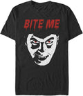 Fifth Sun Big & Tall Universal Monsters Dracula Bite Me Men's Tops Short Sleeve Tee Shirt T-Shirt | Aesthetic Streetwear