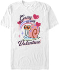 Nickelodeon Men's Big & Tall Gary Be Mine, White, 4X-Large Tall Apparel | Aesthetic Streetwear