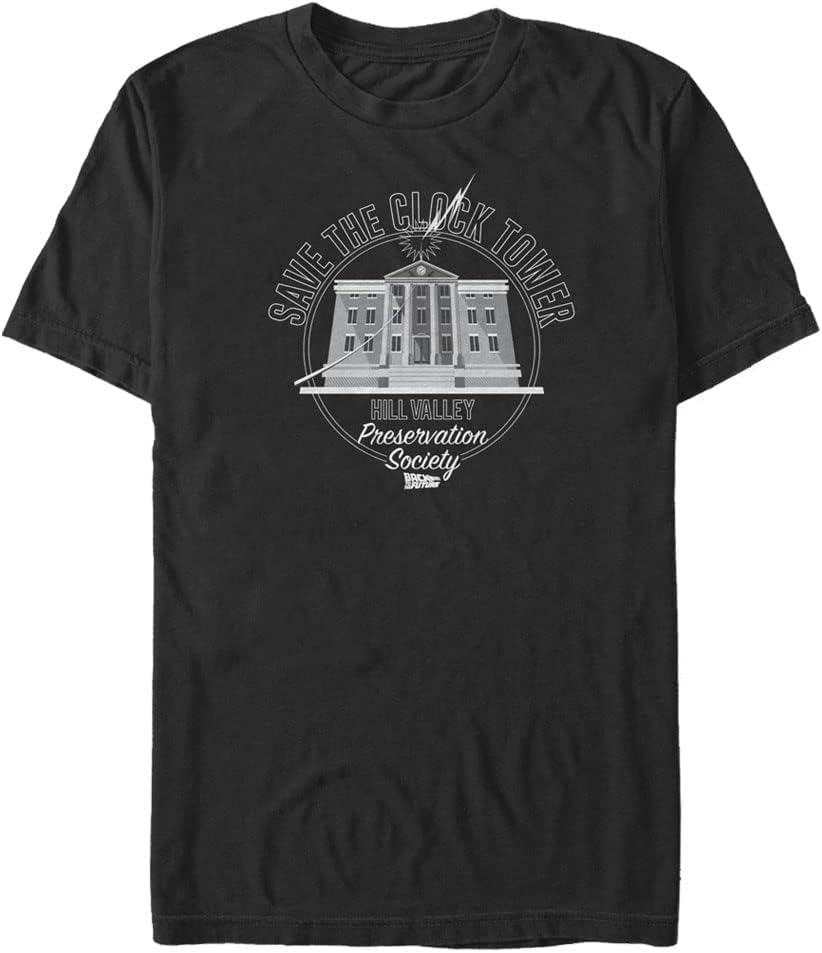Back To The Future Men's Clock Tower Apparel | US Viral Style