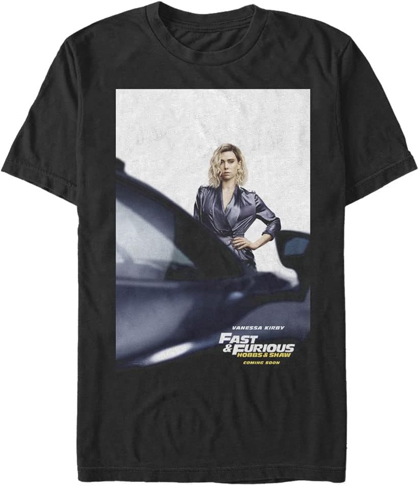Fifth Sun Big & Tall Fast and Furious Hattie Poster Men's Tops Short Sleeve Tee Shirt T-Shirt | Aesthetic Streetwear