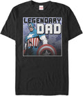 Marvel Big & Tall Classic American Dad Men's Tops Short Sleeve Tee Shirt T-Shirt | Premium Quality