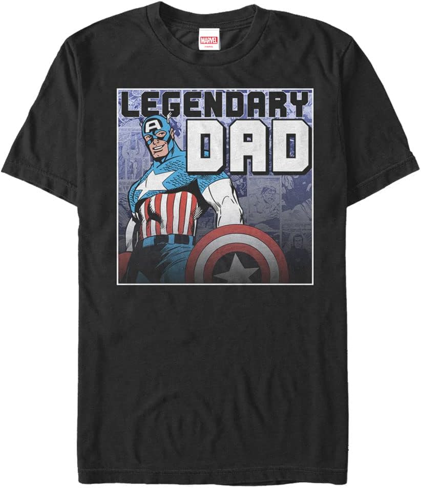 Marvel Big & Tall Classic American Dad Men's Tops Short Sleeve Tee Shirt T-Shirt | Premium Quality