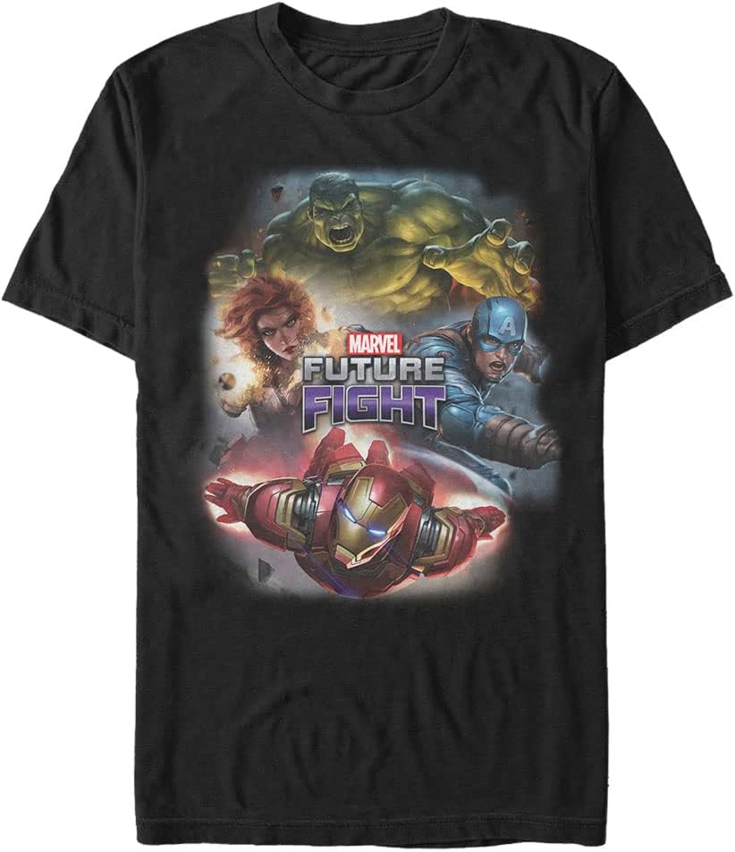 Marvel Big & Tall Classic Future Team Men's Tops Short Sleeve Tee Shirt, Black, 3X-Large T-Shirt | Trending 2025
