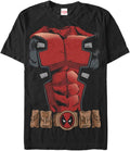 Marvel Classic Deadpool Armor Men's Tops Short Sleeve Tee Shirt T-Shirt | Premium Quality