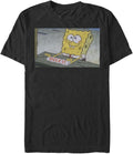 Nickelodeon Big & Tall Spongebob Squarepants Over Bob Men's Tops Short Sleeve Tee Shirt T-Shirt | Aesthetic Streetwear