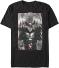 Marvel Big & Tall Deadpool Wolverine Fangs Men's Tops Short Sleeve Tee Shirt T-Shirt | Premium Quality