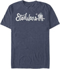 STAR WARS Big & Tall Cursive R2 Men's Tops Short Sleeve Tee Shirt T-Shirt | Best Seller