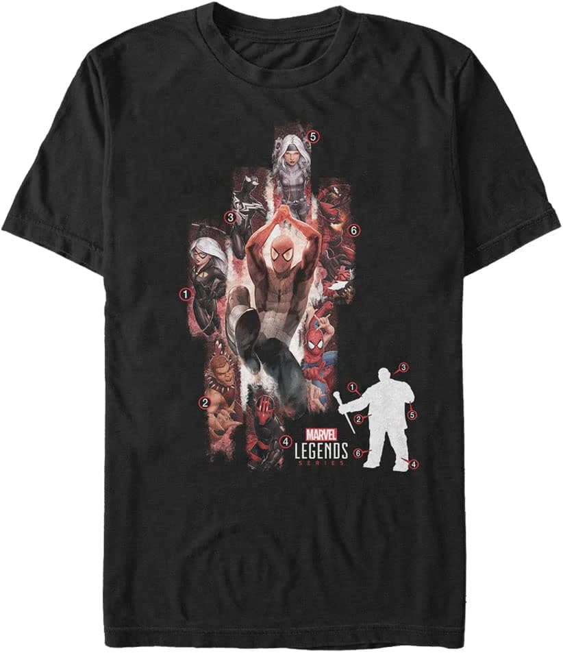 Marvel Big & Tall Classic Spidey Legends Men's Tops Short Sleeve Tee Shirt T-Shirt | Premium Quality