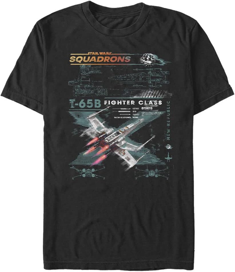 STAR WARS Squadrons X-Wing Squad Scheme Men's Tops Short Sleeve Tee Shirt T-Shirt | Trending 2025