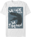 Jurassic Park Men's Big & Tall Save Em Apparel | Trending 2025