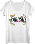 Nickelodeon Teenage Mutant Ninja Turtles Rad Turt Women's Short Sleeve Tee Shirt T-Shirt | Aesthetic Streetwear