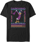 Disney Big & Tall Duck Darkwing Box Men's Tops Short Sleeve Tee Shirt T-Shirt | Aesthetic Streetwear