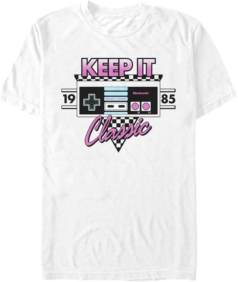 Nintendo Classic Controller Men's Tops Short Sleeve Tee Shirt T-Shirt | Aesthetic Streetwear