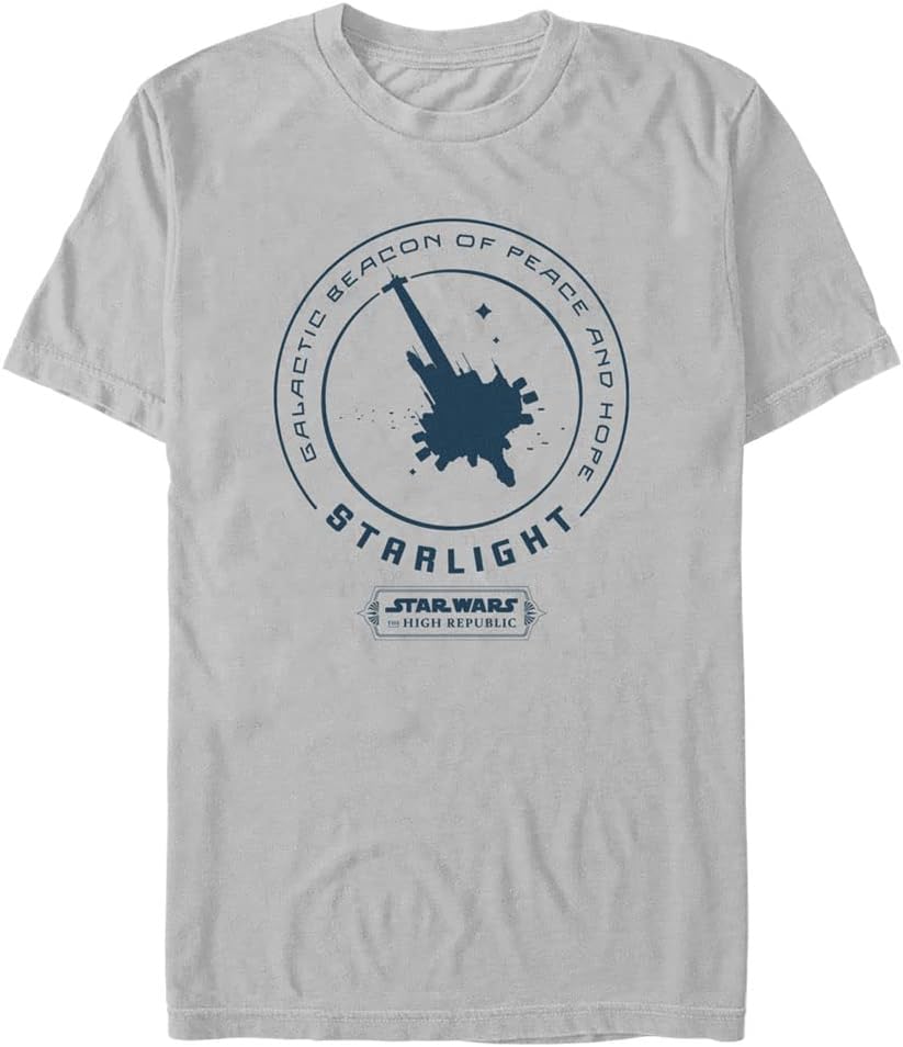 STAR WARS High Republic Galactic Beacon of Peace Young Men's Short Sleeve Tee Shirt T-Shirt | Aesthetic Streetwear