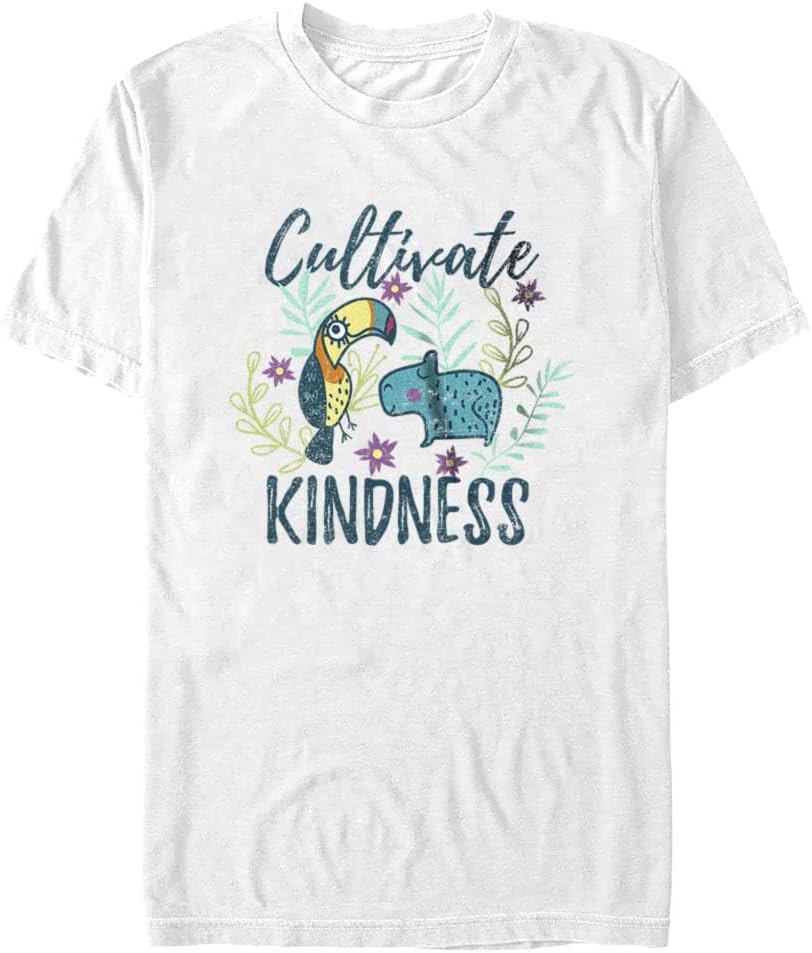 Disney Encanto Kindness Tall Men's Tops Short Sleeve Tee Shirt White T-Shirt | US Viral Style